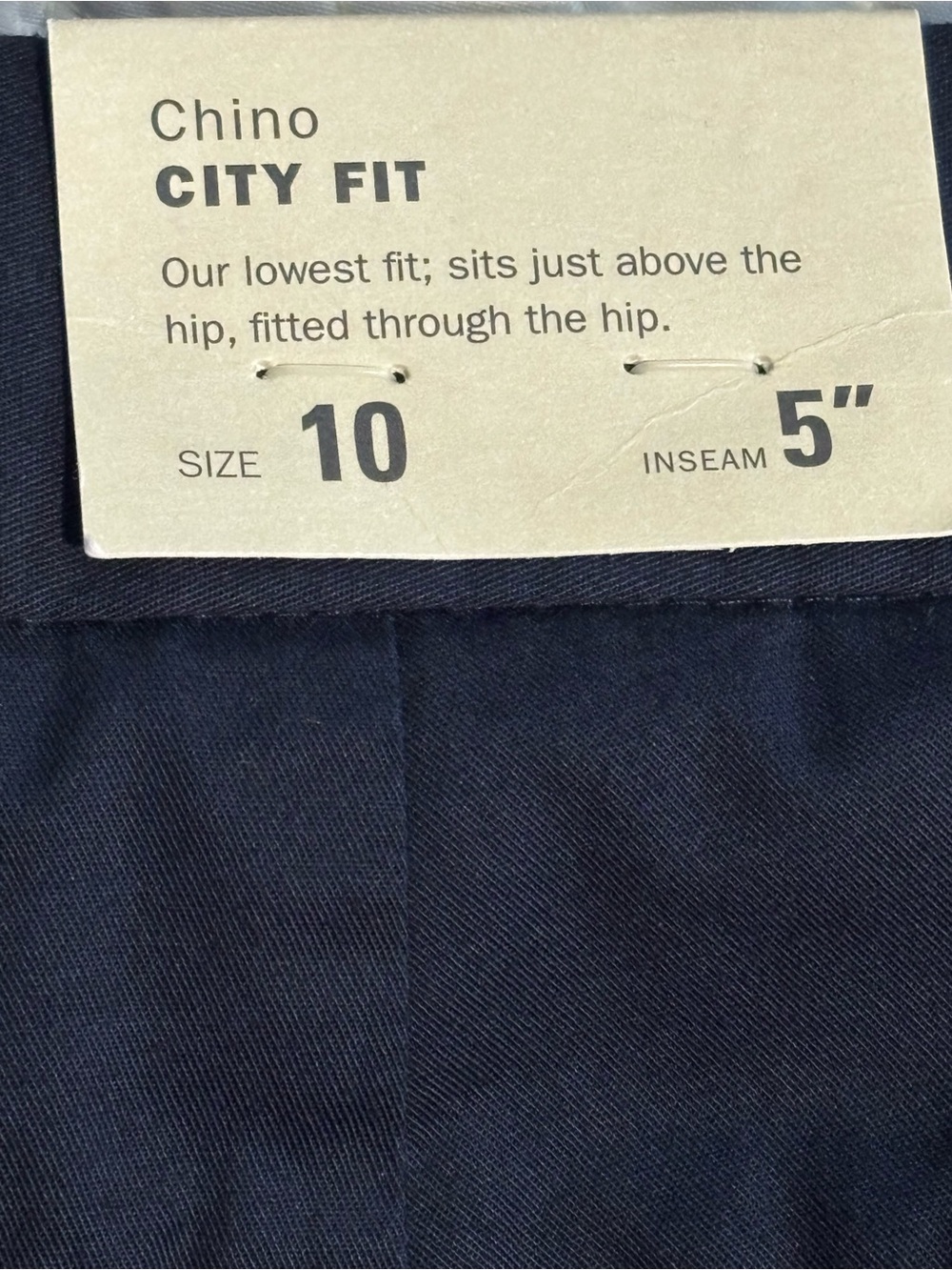 NWT J. Crew City Fit Chino Shorts Navy Blue 100% cotton 5" inseam women's 10 - Picture 13 of 15